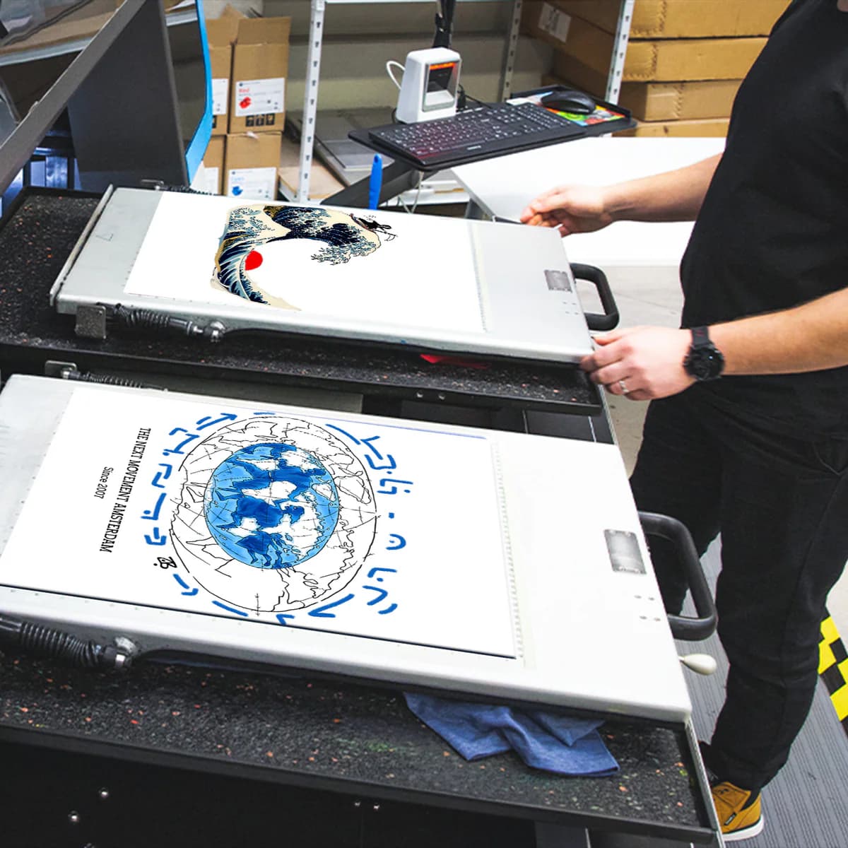 Water-based printing process